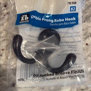 Double Prong Robe Hook - Oil-Rubbed Bronze